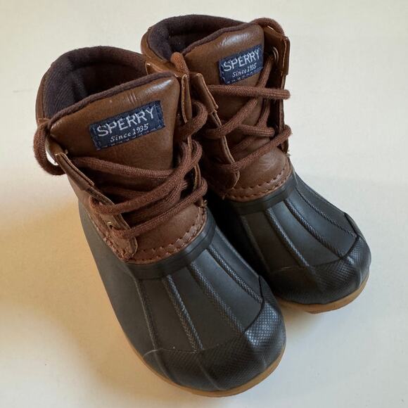 Sperry Boys Port Duck Boot Toddler Size 6 EUC Rain Boots Little Kid Outdoor - Picture 5 of 14
